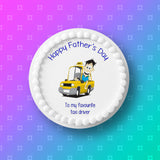 Father's Day Edible Icing Cake Topper 13 - Favourite Taxi Driver