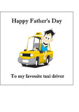 Father's Day Edible Icing Cake Topper 13 - Favourite Taxi Driver