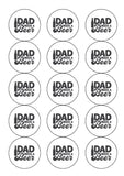 Father's Day Edible Icing Cake Topper 09 - Dad needs a beer