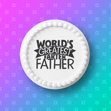 Father's Day Edible Icing Cake Topper 06 - Funny Farting theme