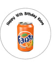 Fanta Edible Icing Cake Topper