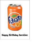 Fanta Edible Icing Cake Topper