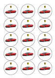 Ferrari Racing Car Edible Icing Cake Topper 02