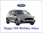Ford Fiesta Edible Icing Cake Topper