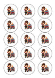 Fire Fighter Boy 01 Edible Icing Cake Topper or Ribbon