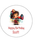 Fire Fighter Boy 02 Edible Icing Cake Topper or Ribbon
