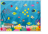 Fish / Sealife / Ocean 02 Edible Icing Cake Topper or Ribbon