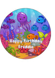 Fish / Sealife / Ocean 03 Edible Icing Cake Topper or Ribbon