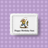 Fishing 06 Edible Icing Cake Topper or Ribbon