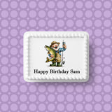 Fishing 07 Edible Icing Cake Topper or Ribbon