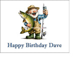 Fishing 07 Edible Icing Cake Topper or Ribbon