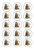 Fishing 10 Edible Icing Cake Topper or Ribbon