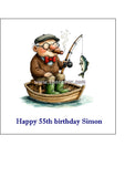 Fishing 10 Edible Icing Cake Topper or Ribbon