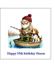 Fishing 11 Edible Icing Cake Topper or Ribbon