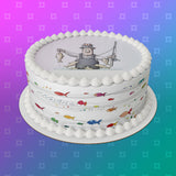 Fishing 01 Edible Icing Cake Topper or Ribbon