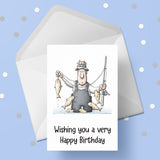 Fishing 01 Edible Icing Cake Topper or Ribbon