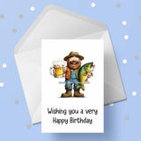 Fishing 05 Birthday Card