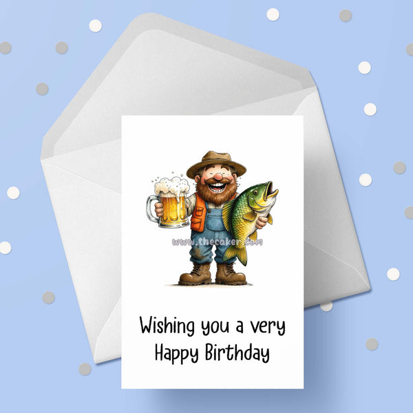 Fishing 05 Birthday Card