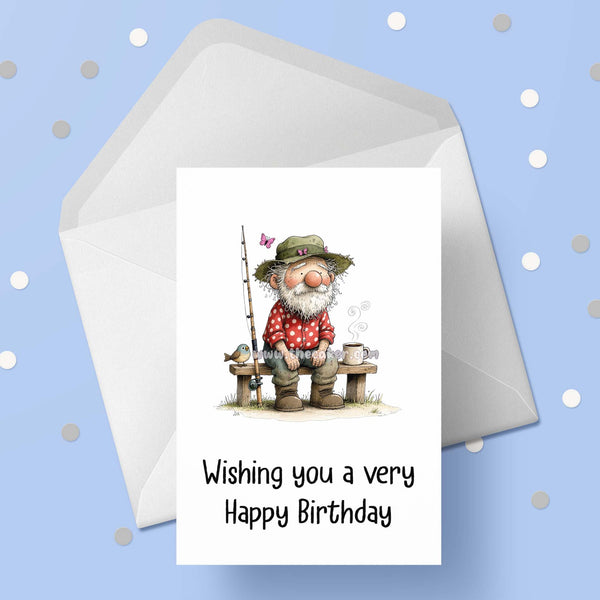Fishing 09 Birthday Card