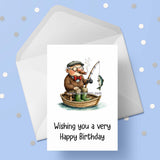 Fishing 10 Birthday Card