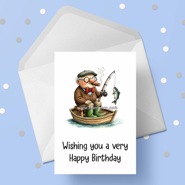 Fishing 10 Birthday Card