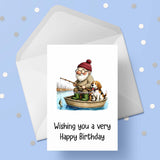 Fishing 11 Birthday Card