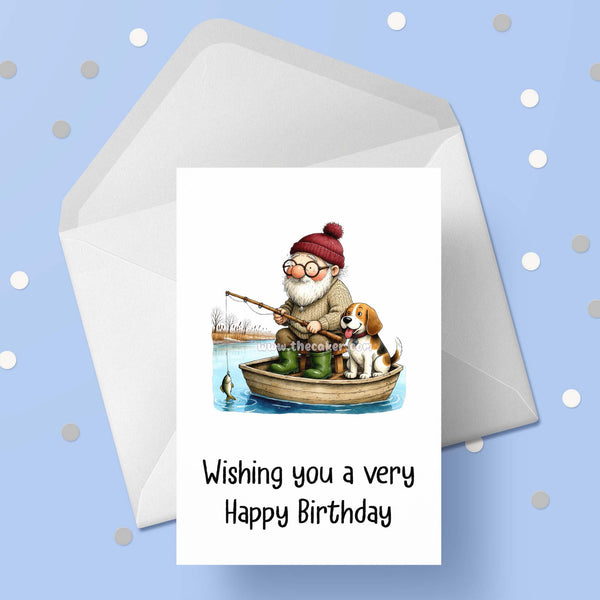 Fishing 11 Birthday Card