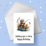 Fishing 12 Birthday Card