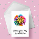 Bouquet of Flowers Birthday Card 01