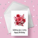 Bouquet of Flowers Birthday Card 03