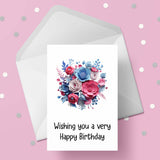 Bouquet of Flowers Birthday Card 06