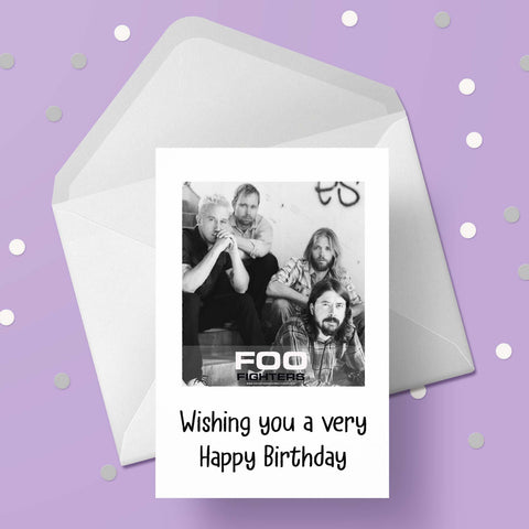 Foo Fighters 01 Birthday Card