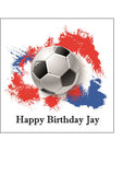 Football Theme Edible Icing Cake Topper or Ribbon 02