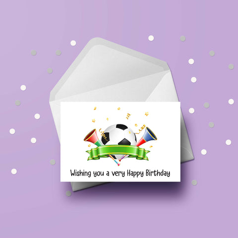 Football Theme 01 Birthday Card