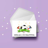 Football Theme Edible Icing Cake Topper or Ribbon 01