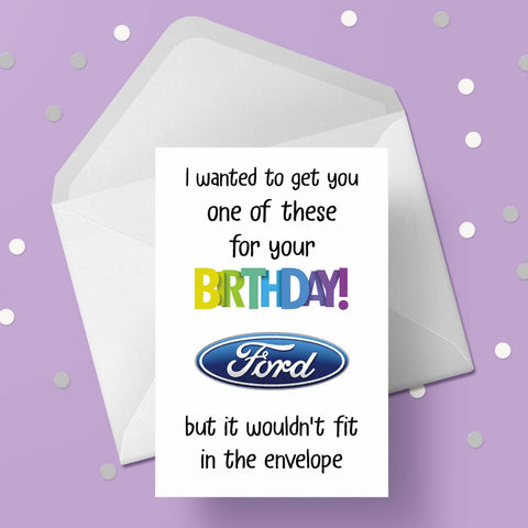 Ford Funny Birthday Card