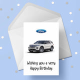 Ford Explorer Birthday Card