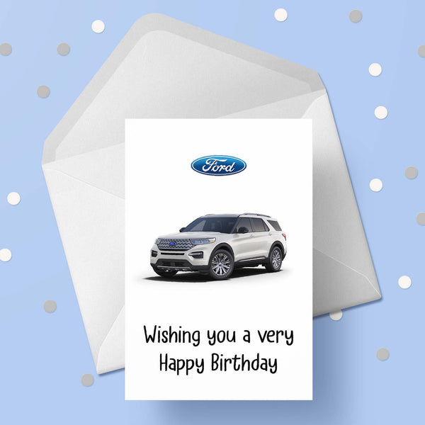 Ford Explorer Birthday Card
