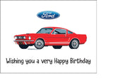 Ford Mustang Edible Icing Cake Topper or Ribbon