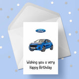 Ford Puma Birthday Card