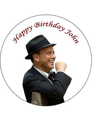 Frank Sinatra 02 Edible Icing Cake Topper