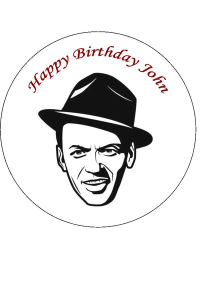 Frank Sinatra 03 Edible Icing Cake Topper