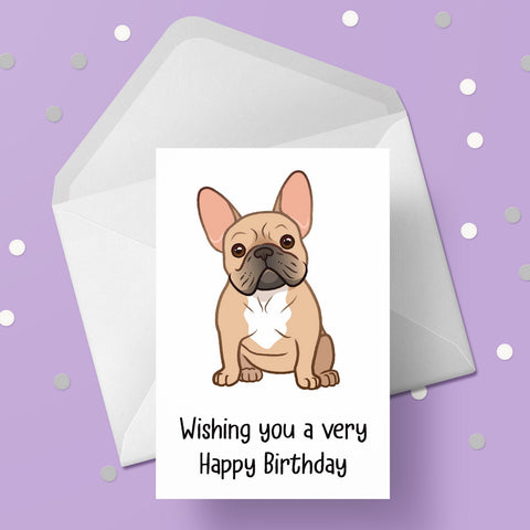 French Bulldog 04 Birthday Card