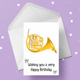 French Horn Edible Icing Cake Topper