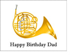 French Horn Edible Icing Cake Topper