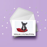 French Bulldog 03 Edible Icing Cake Topper or Ribbon