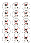 French Bulldog 03 Edible Icing Cake Topper or Ribbon