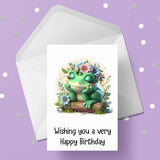 Frog 01 Birthday Card