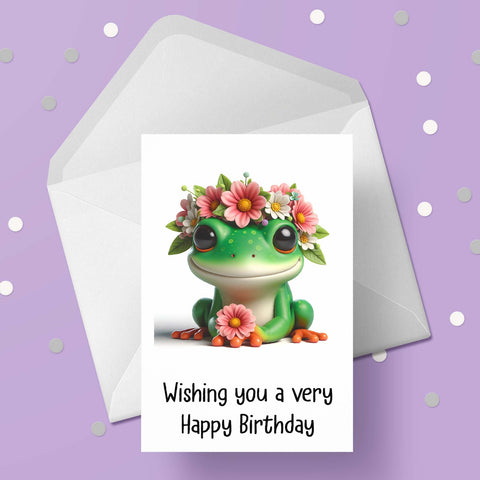 Frog 02 Birthday Card