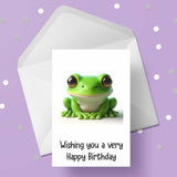Frog 03 Birthday Card